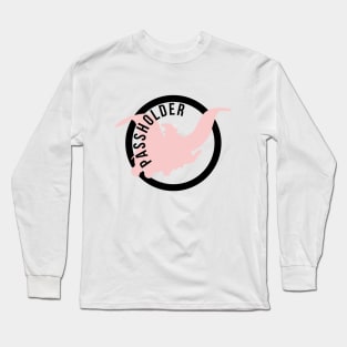 Passholder Dumbo Millennial Pink Long Sleeve T-Shirt